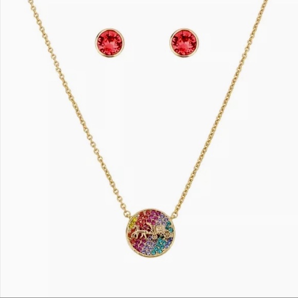 Coach iconic Carriage Necklace & Earrings set. - Picture 9 of 9